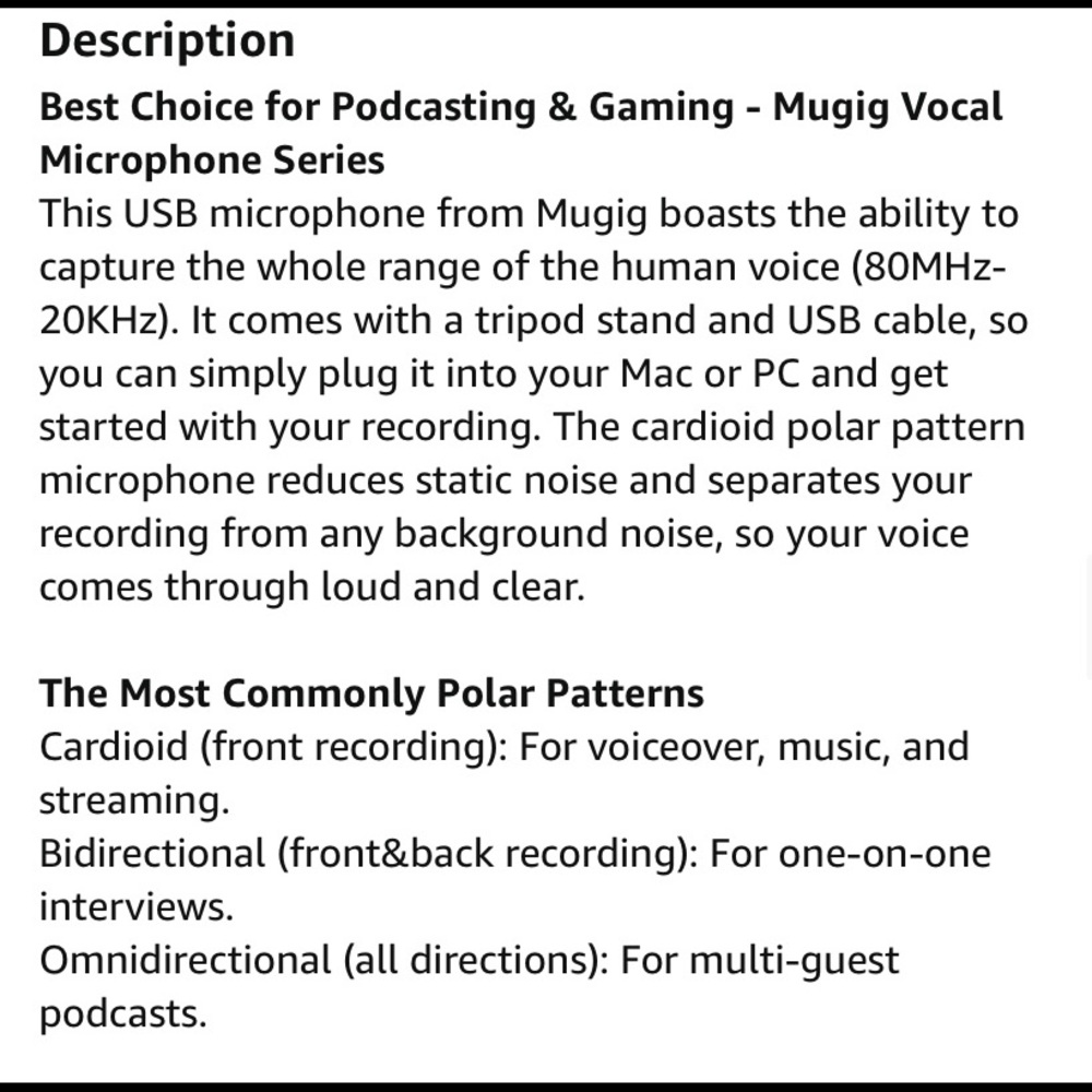 NEW Mugig USB Microphone - Picture 5 of 6